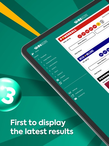 Minnesota Lottery Numbers iPad screenshot