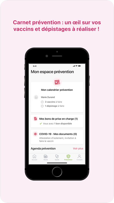 Mutuelle MGEN Espace personnel Screenshot