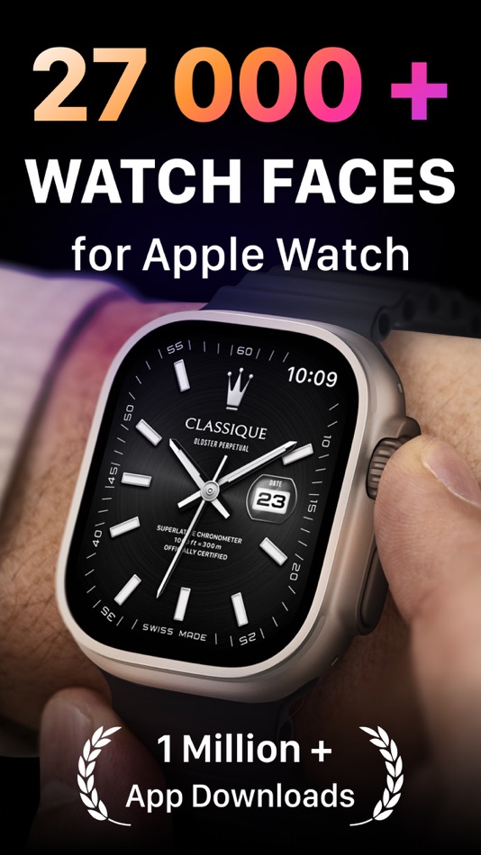 #1. Watch Faces Gallery for iWatch (iOS) Por: Watch Faces Gallery Widgets