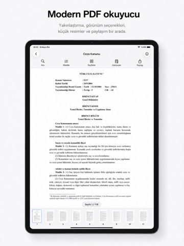 Kanunlar iPad screenshot