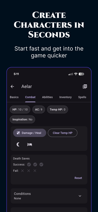 DnD Character Sheet & Toolkit Screenshot 4 of 6