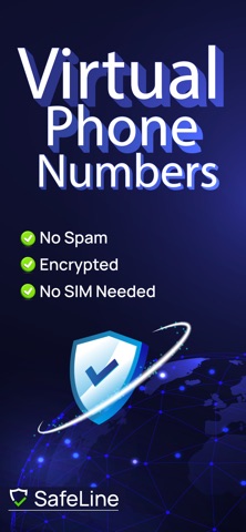 SafeLine - Virtual Numbers iPhone screenshot