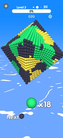Ball Paint - Color Puzzle 3D iPhone screenshot