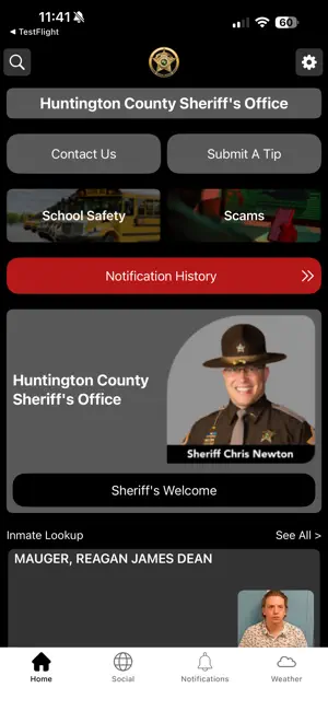 Huntington County Sheriff screenshot 1