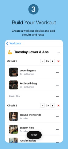 BUILD: Workout Planner screenshot