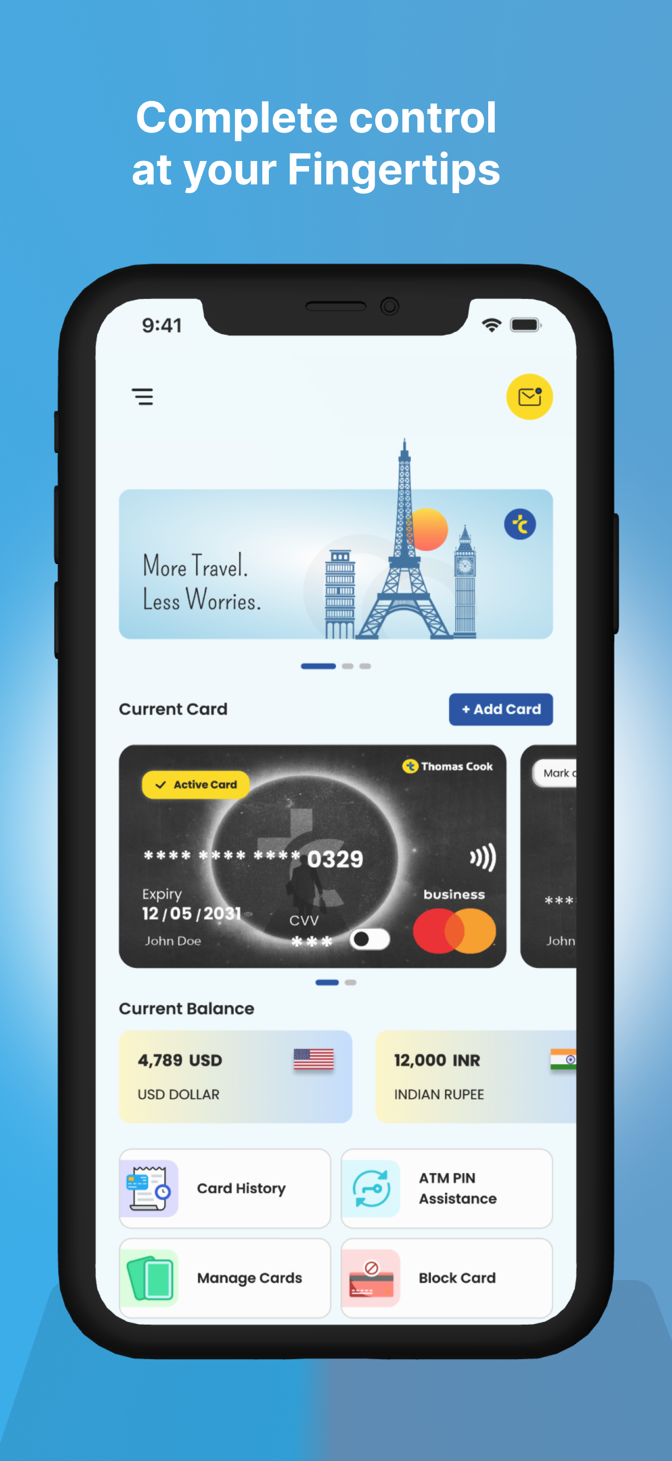Borderless Prepaid Card