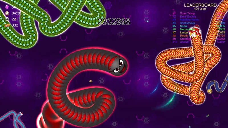 Worm.io - Snake & Worm IO Game screenshot 3