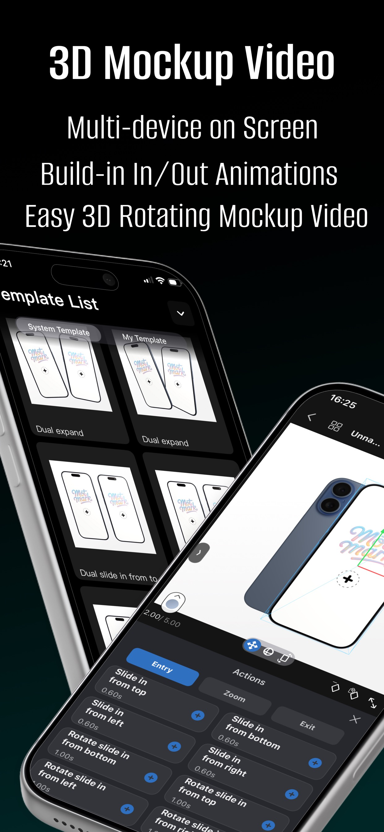 MotMark - 3D Mockup Video