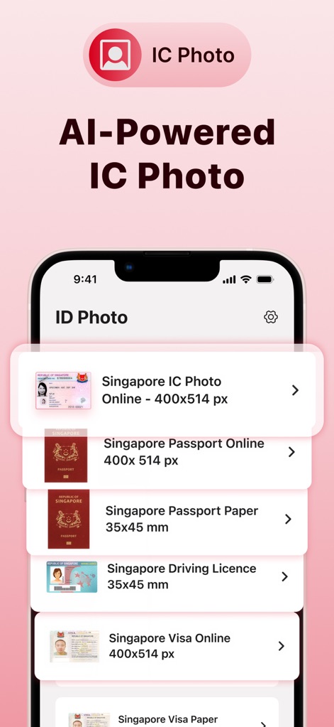 IC Photo Singapore App - Utilities App | MWM