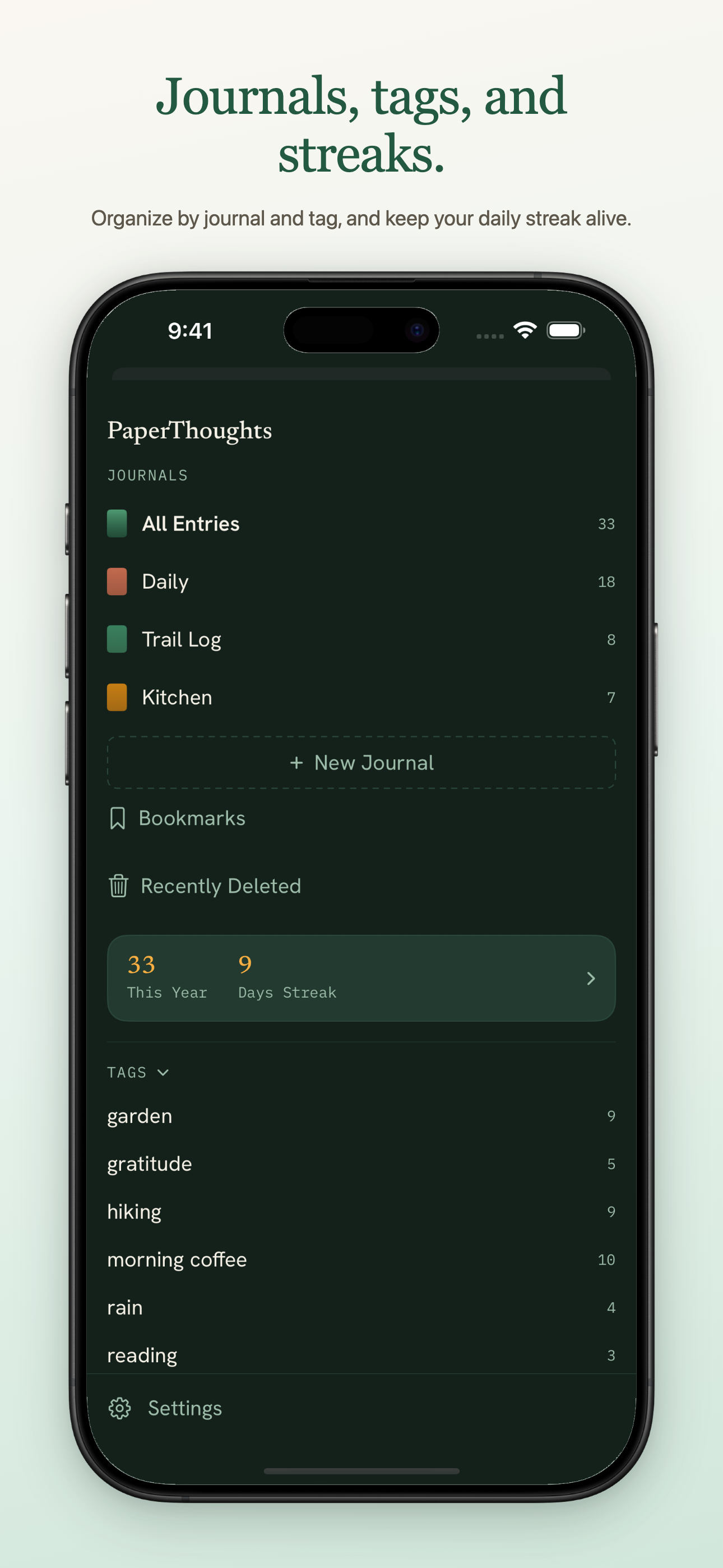 PaperThoughts - Journal screenshot 2