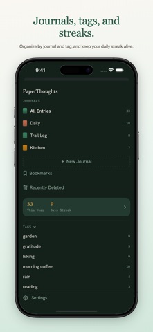 PaperThoughts - Journal iPhone screenshot