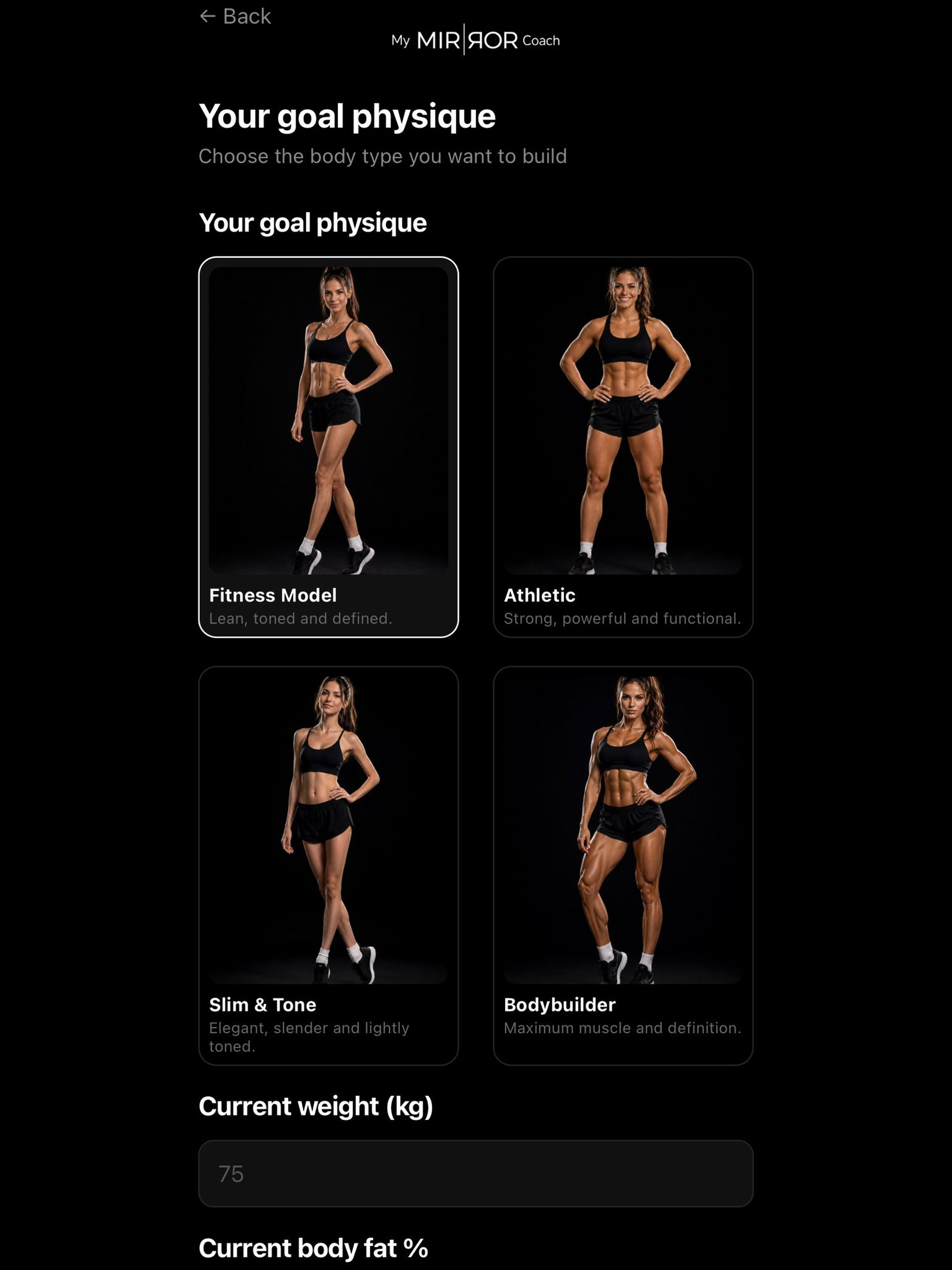 MyMirrorCoach screenshot 13