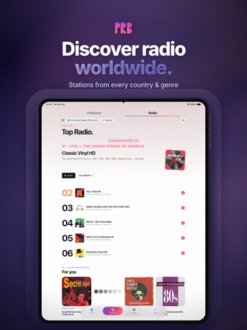 PoRaBar - Podcasts & Radio ipad screenshot 4