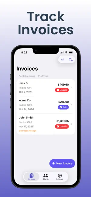 Invoice Maker for Freelancers screenshot 2