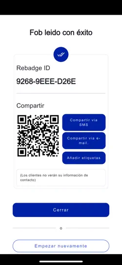 Captura de pantalla de JMARebadgePRO en iPhone 4