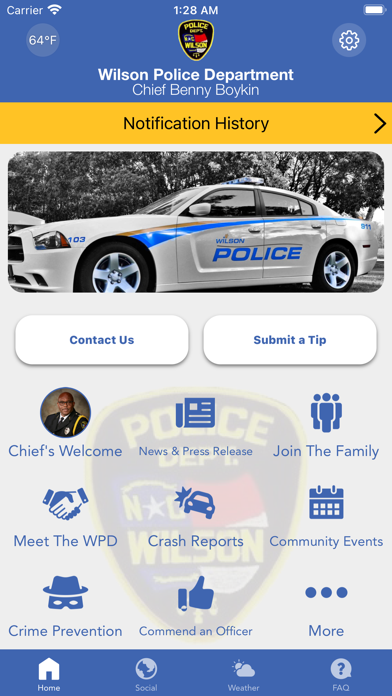 Wilson Police Department NC Screenshot
