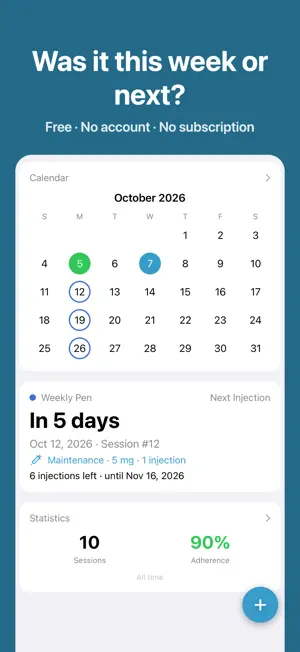 Odak: Shot & Injection Tracker screenshot 1