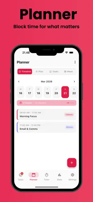 DayStack: Todo & Pomodoro screenshot 1