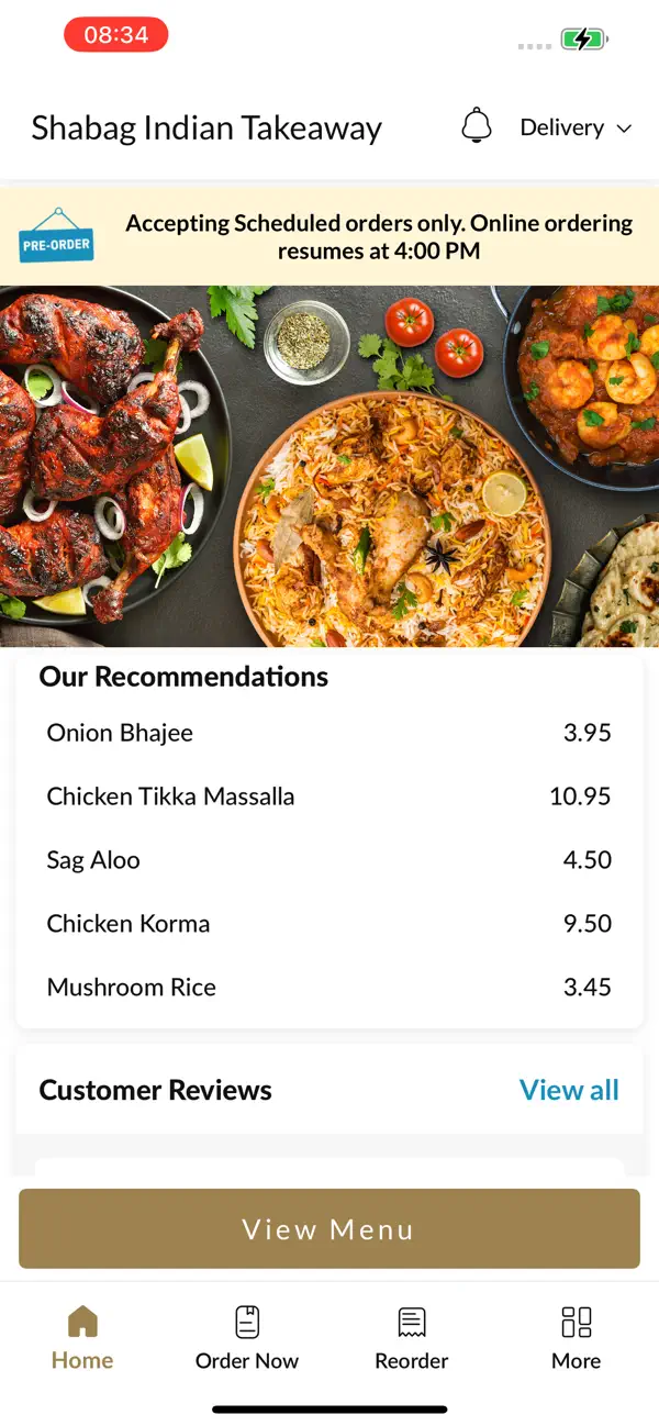 Screenshot #2 pour Shabag Indian Takeaway.,
