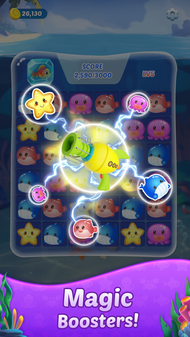 Ocean Crush: Blast Game Screenshot