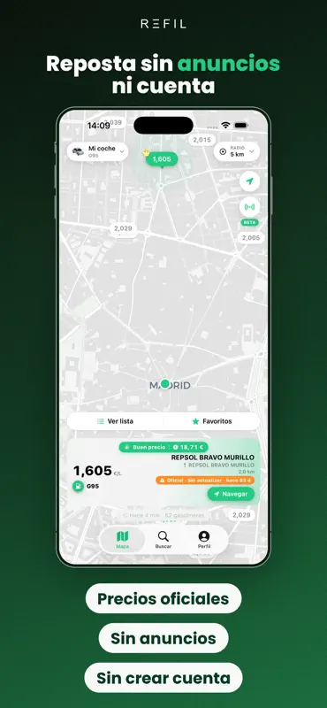 Refil - Precio Gasolina y EV screenshot 7 of 7