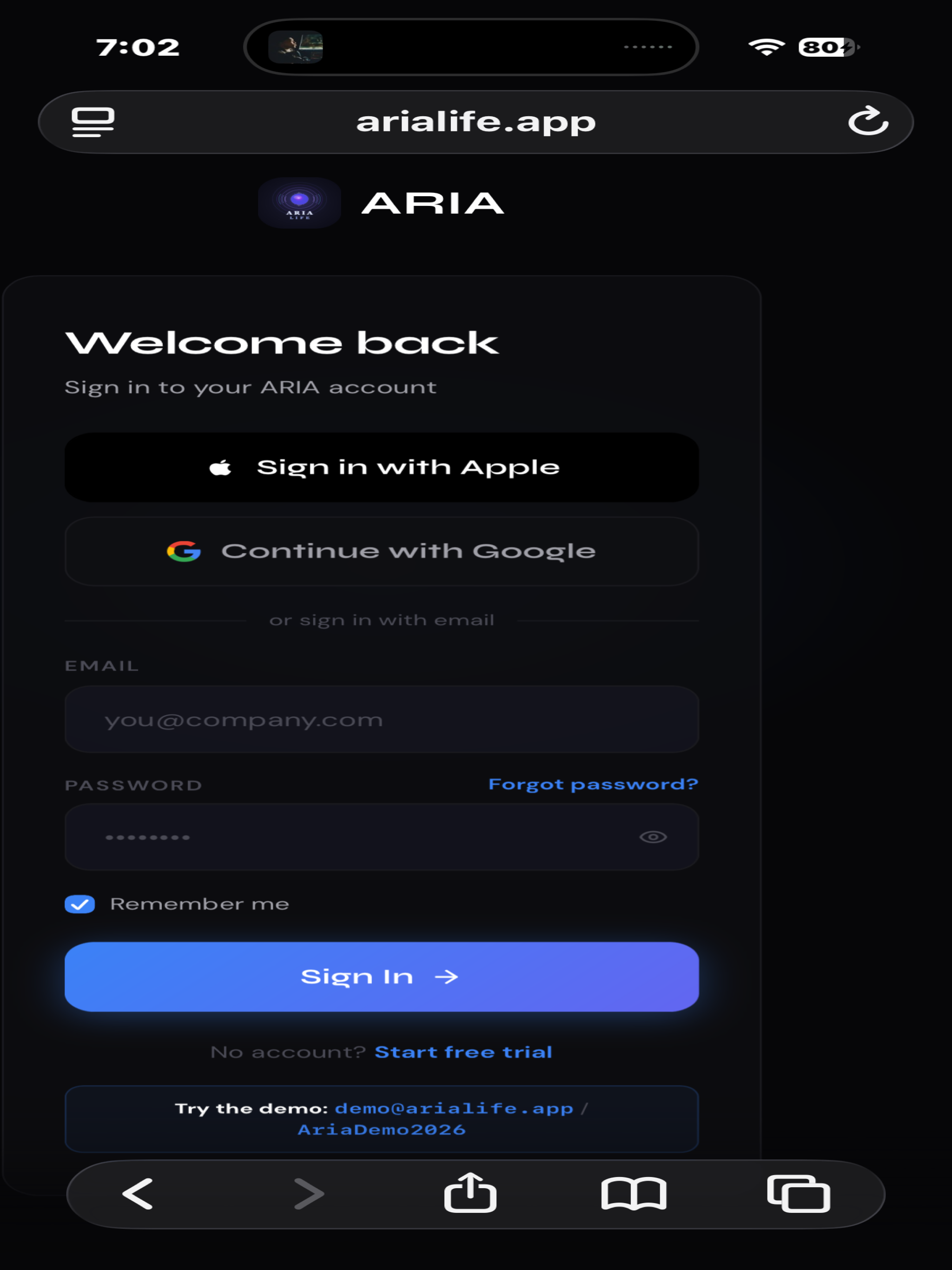 ARIA LIFE