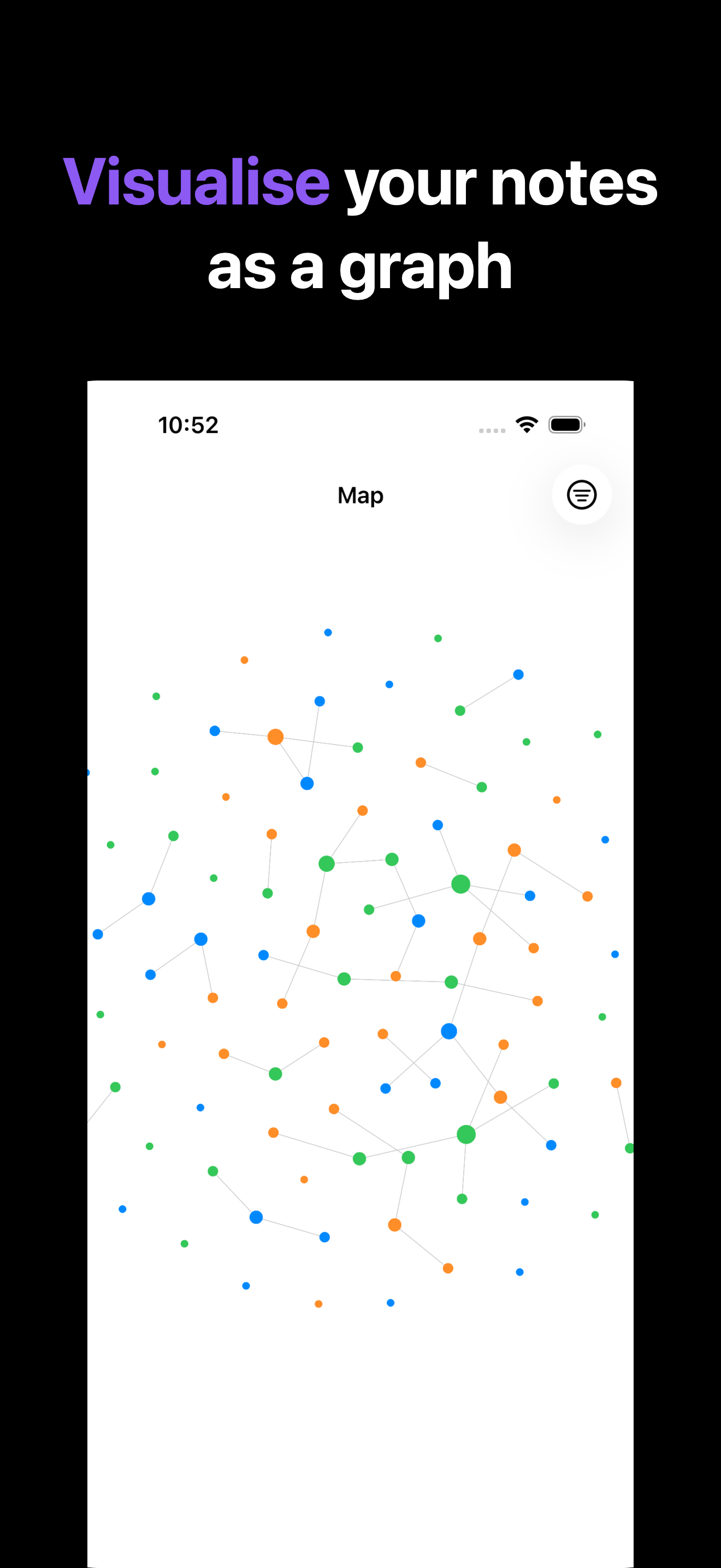 Notone - シンプルなメモAI Agent iOS screenshot 3 showing app interface