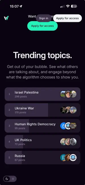 W Social iPhone screenshot 2