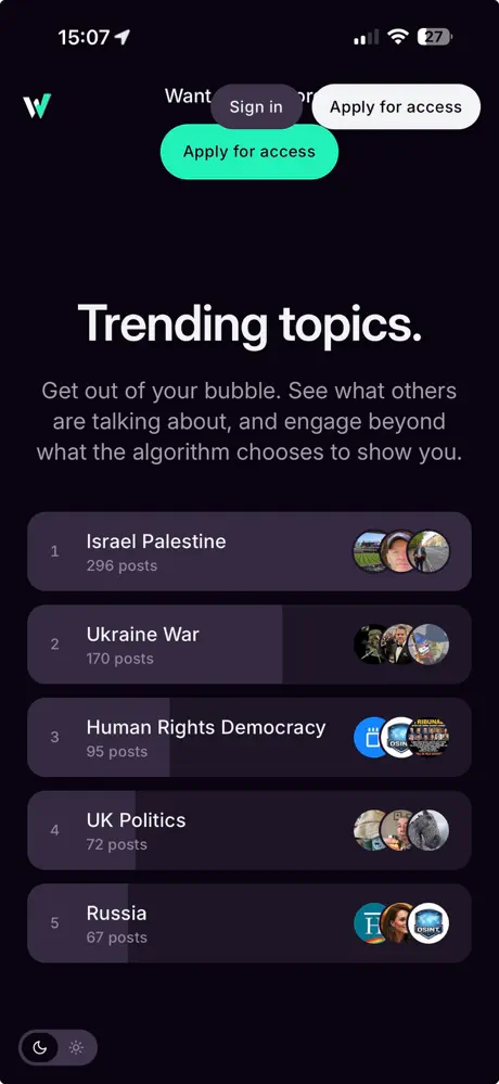 W Social screenshot 2