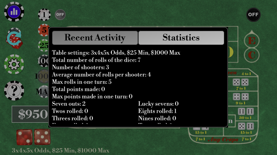 #4. Craps Alone (iOS) 由: High Iron Software