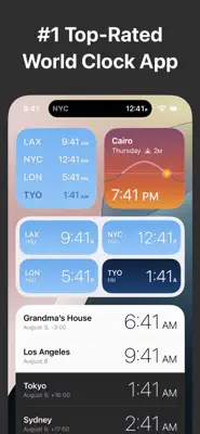 World Clock Time Zone Widgets 1