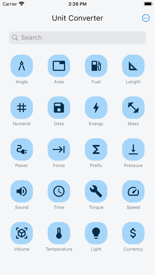 #1. Unit Converter - AUC (iOS) Podle: Andre Leite Barbosa Costa
