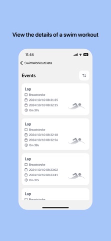 SwimWorkoutData Screenshot 4 of 4
