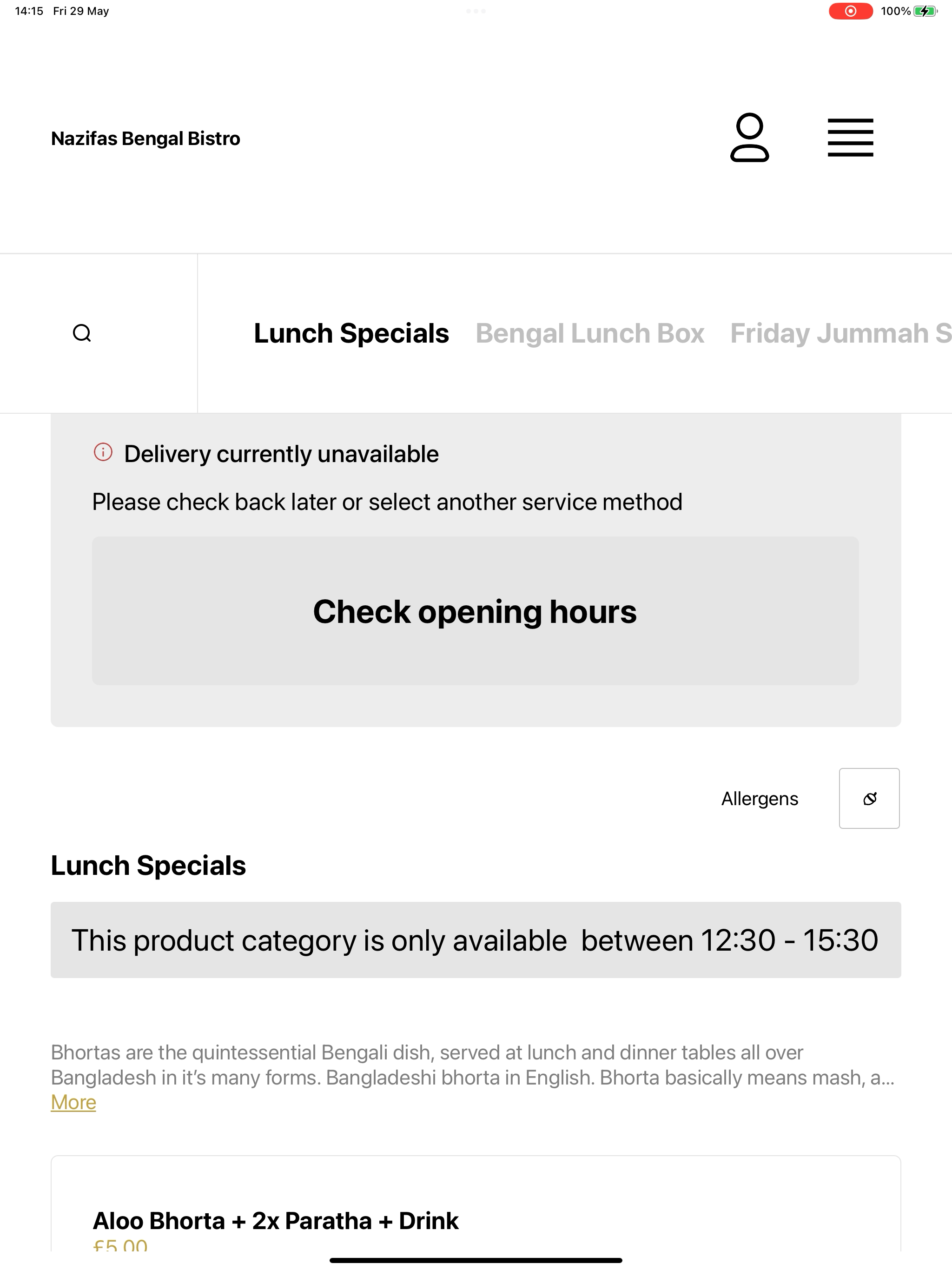 Nazifas Bengal Bistro screenshot 7