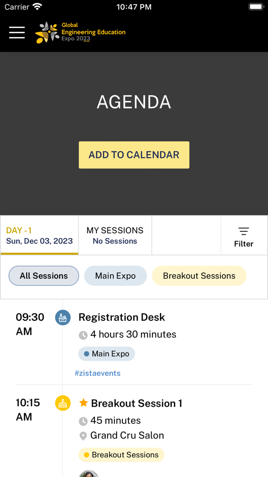 #2. Zista Events (iOS) 由: Zista Events