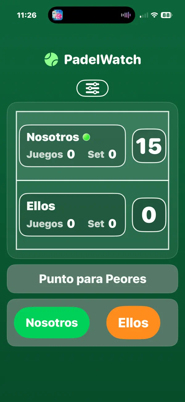 Screenshot #1 pour PadelWatchLive