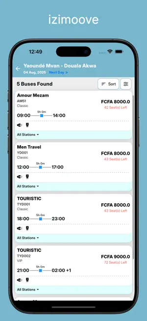 Izimoove: Book Hotels & Bus screenshot 2