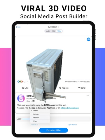 BIM Scanner iPad screenshot