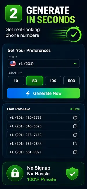 GenPad: Phone Number Generator screenshot 3