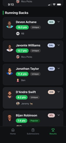 Emma Playoff Picks screenshot