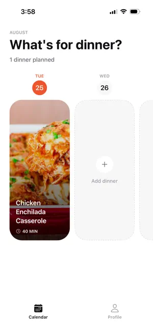 Dinnr - What's for Dinner? screenshot 1