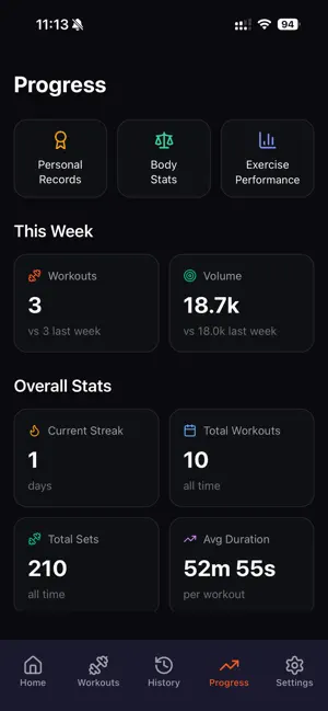 FinalRep: Workout Tracker screenshot 4