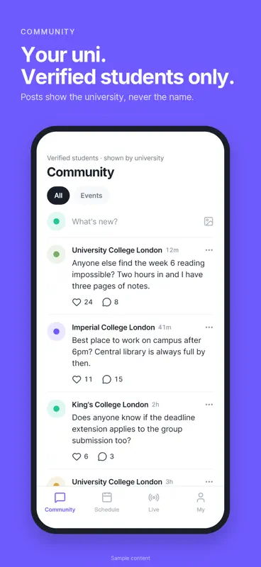 UNIPIA - UK Student Community screenshot 1 of 5