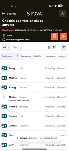 Stova Check In Screenshot 3 of 7