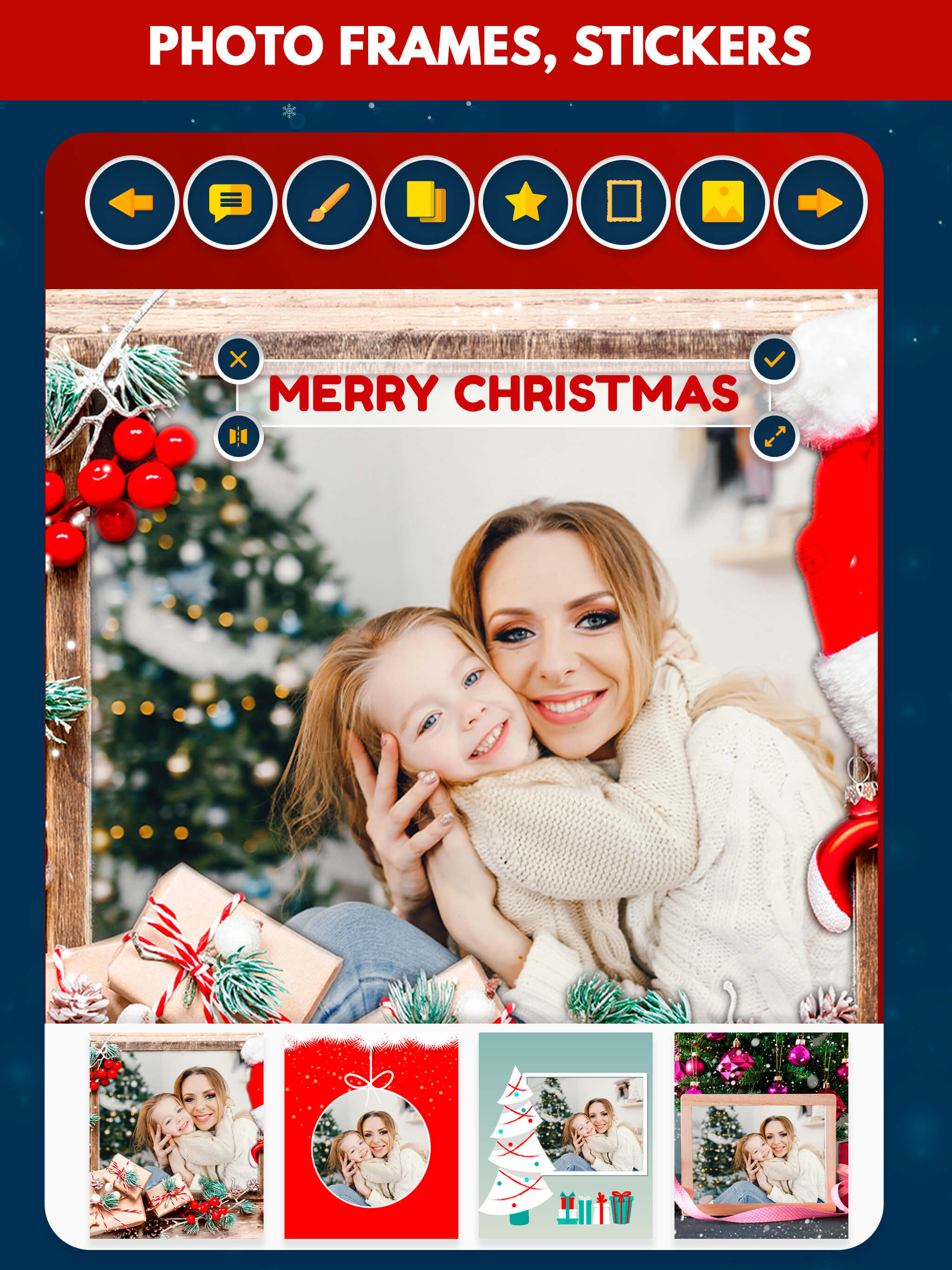 Christmas greeting cards maker screenshot 9