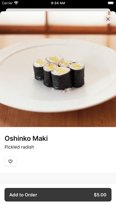 Sinju Sushi iPhone screenshot 3 - Food & Drink app