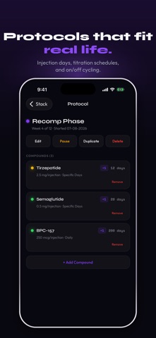 Stackr: Peptide Tracker Screenshot 4 of 4