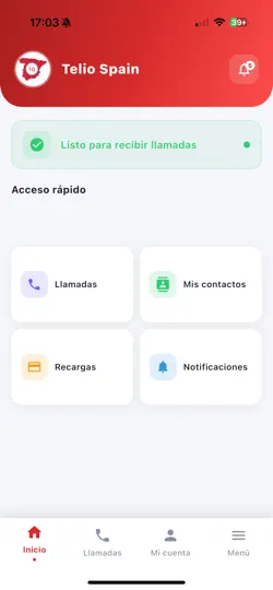 Captura de pantalla de Telio Spain en iPhone 2