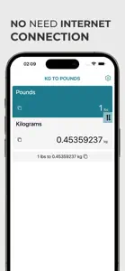 Kg to Pounds Converter kg lbs screenshot #5 for iPhone