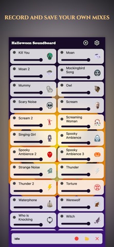 Halloween Soundboard App screenshot